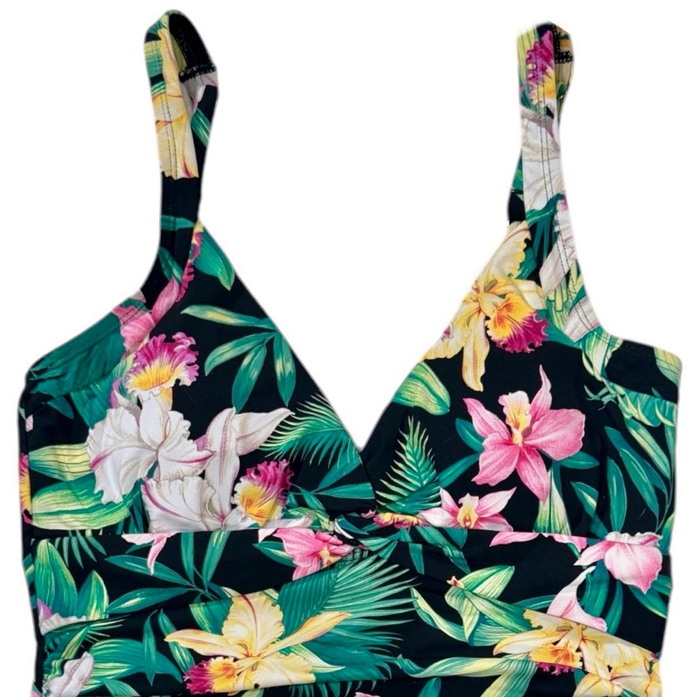 Tommy Bahama Orchid Garden Underwire Tankini Top - Picture 6 of 12